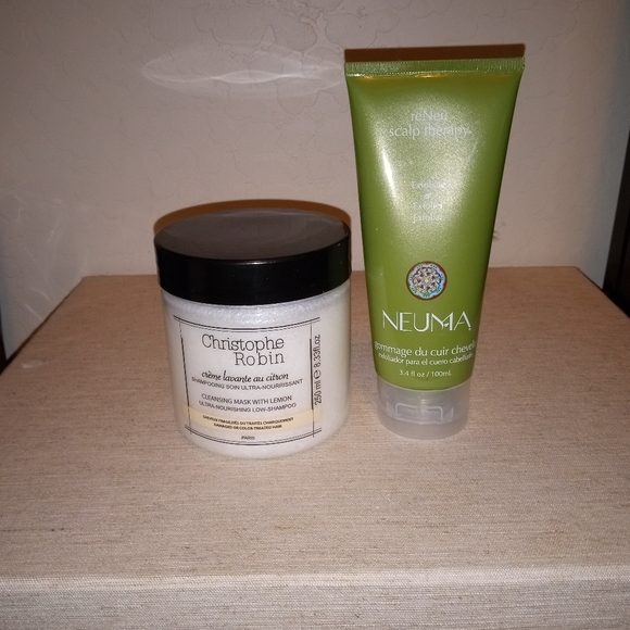 Christophe Robin Cleansing Mask Lemon & Neuma reNeu Scalp Therapy Exfoliator duo - Picture 4 of 5